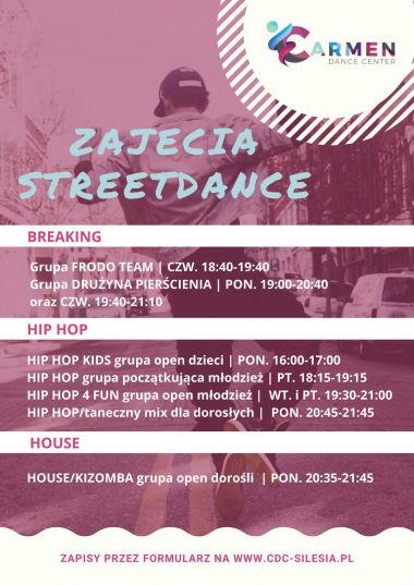 Hiphop, breaking, freestyle, popping w CDC Katowice